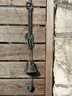 Produktbild von Metall Gartenglocke Forke, grau