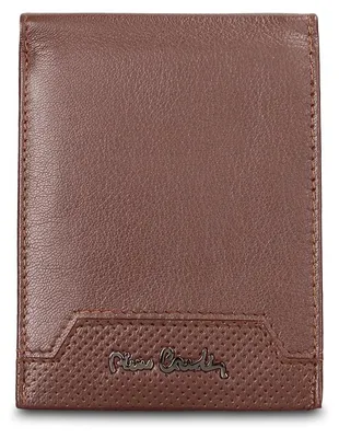 Produktbild von Pierre Cardin Herren Geldbörse, echtes Leder, Schwarz, Dunkelbraun