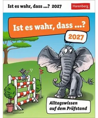 Produktbild von Ist es wahr, dass ...? Tagesabreißkalender 2027 - Alltagswissen auf dem Prüfstand