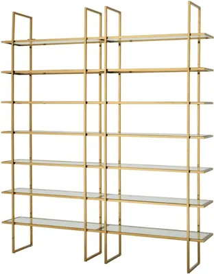 Immagine prodotto di Casa Padrino scaffale oro 220 x 40 x h. 253 cm - Qualità lusso