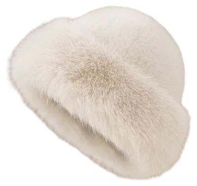 Produktbild von Damen-Winterhut mit dicker Krempe, warm, einfarbig, winddicht, für Outdoor-Aktivitäten bei kaltem Wetter