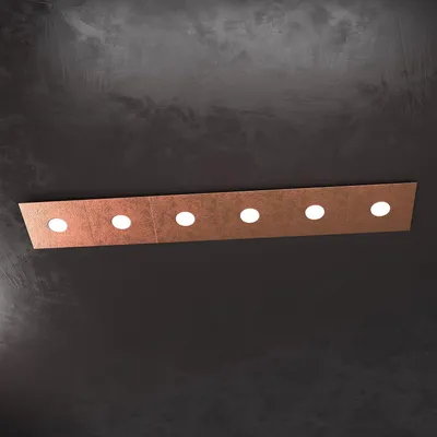 Immagine prodotto di Applique Moderna Eccentric Metallo Foglia Rame 6 Luci Gx53