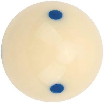 Productafbeelding van Trainingpoolbal, reguliere maat 2-1/4 inch, met blauw stipje