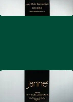 Produktbild von Janine Jersey Elastic Spannbetttuch 90x190 cm - 100x220 cm waldgrün