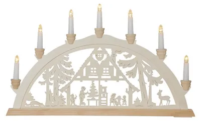Produktbild von Star Trading 272-13, Leichte Dekorationsfigur, Transparent, 7 Glühbirne(n), LED, 0,42 W, Warmweiß