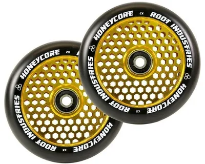 Obrázok produktu pre Kolečka Root Industries Honeycore black 110mm 2ks zlaté