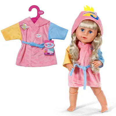 Zdjęcie produktu dla BABY born Bath Bathrobe 43cm, Szlafrok dla lalek, 3 lat(a)