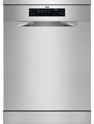 Obrázok produktu pre AEG FFB73717PW, Voľne stojaci, Úplná veľkosť (60 cm), Nerezová oceľ, Čierna, Dotyk, 1,6 m