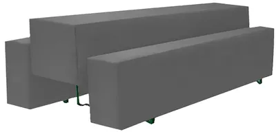 Productafbeelding van Hoezen set 3-delig voor biertentgarnituren 1 x tafel ca. 220 x 70 cm - 2 x bank ca. 220 x 25 cm antraciet
