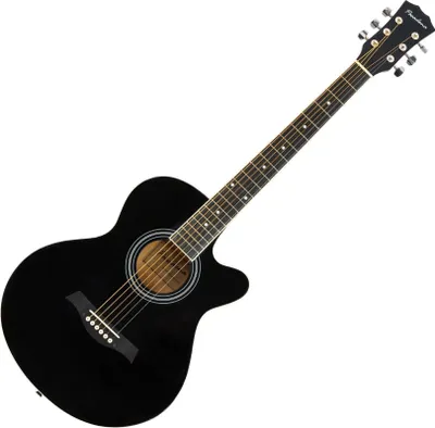 Produktbild von Pasadena SG026C-38 Black Jumbo Akustikgitarre