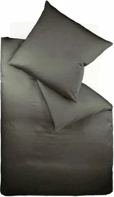 Immagine prodotto di biancheria da letto in raso fleuresse Colori 200x200 cm + 2 pezzi 80x80 cm antracite