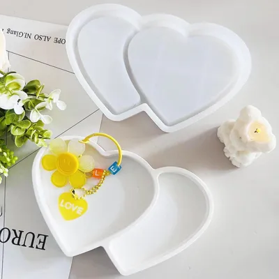 Zdjęcie produktu dla Silikonowa forma do odlewania, kształt serca, miska do świec, mydeł, rękodzieła DIY