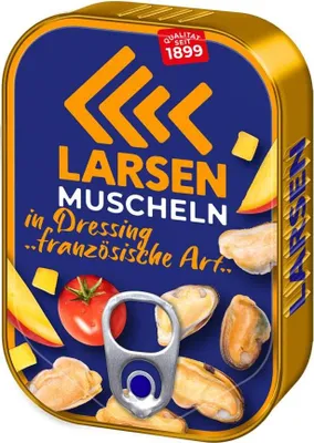 Produktbild von LARSEN Muscheln in Dressing ''französischer Art" 110g