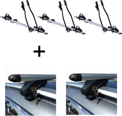 Produktbild von 3x Fahrradträger SAGITTAR + Relingträger VDP L120 kompatibel mit für Opel Zafira A 99-'04