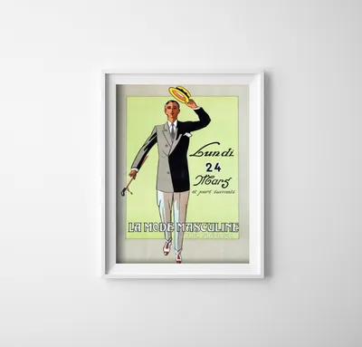 Produktbild von Poster - Canvas - Leinwand - 29,7 cm x 42 cm - Männermode