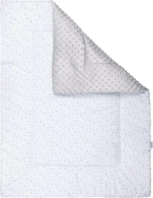 Produktbild von Laufgittereinlage Laufgittermatte 75x95 cm - Sterne - Weiß - Grau - Beige - Baby - Spielmatte