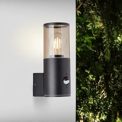 Produktbild von dekorative Außenwandlampe mit Bewegungsmelder - spritzwassergeschützt