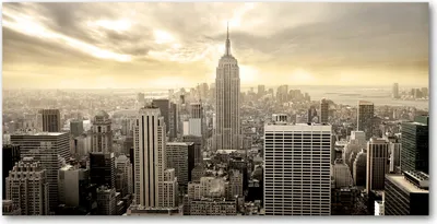 Produktbild von Tulup® Leinwandbild -100x50 cm - Wandkunst - Drucke auf Leinwand - Leinwanddruck  - Sehenswürdigkeiten & Architektur - Beige - Manhattan New York