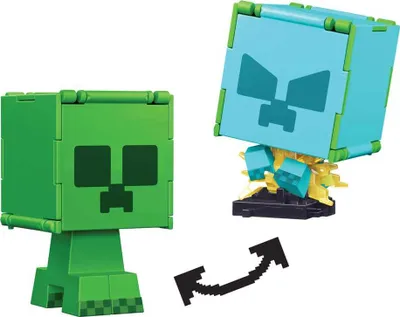 Produktbild von Minecraft Creeper Figur mit Transfomation HTL46
