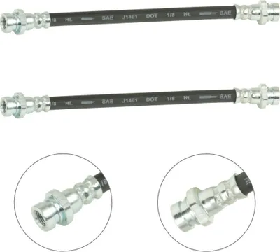 Produktbild von RIDEX 83B1173 Bremsschlauch Vorne für MITSUBISHI PAJERO I (L04G, L14G) für HYUNDAI GALLOPER I