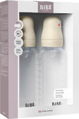 Produktbild von Bibs Flasche - Medium Flow - 2 Stück - 270 ml - Silicone - Ivory | Fläschchen