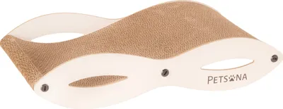 Image de Petsona Griffoir pour chats Griffoir naturel pour chats Aire de jeu Carton & tapis à griffer Pour chat Jouets pour chats Auto-activité, Naturel