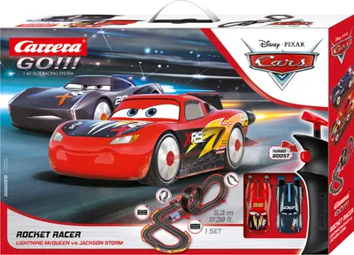 Obrázek produktu pro Carrera GO!!! Disney Pixars Cars Rocket Racer, Sada závodního vozidla a dráhy, 6 rok/roky, Vícebarevný
