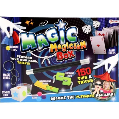 Obrázek produktu pro Toi-Toys 35219A - Kouzelná krabička se 150 kouzelnickými triky Kouzelnická krabička Triky vykouzlí dětem karetní triky