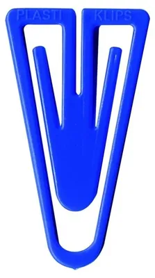 Produktbild von Büroklammern Plastiklips 21mm VE=1000 Stück blau
