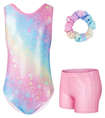 Productafbeelding van Meisjes Gymnastiek Leotard Set voor 3-12 Jaar