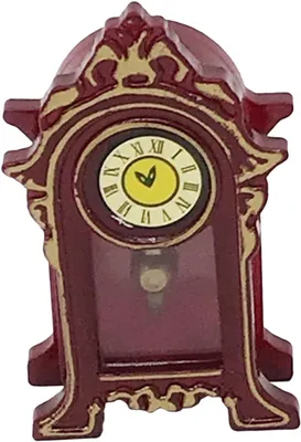 Produktbild von Miniatur-Pendeluhr, Retro-Tischdekoration, Accessoire für Minihäuser