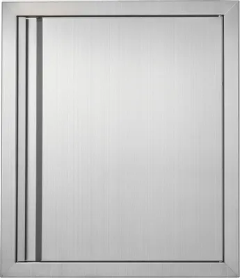 Produktbild von Edelstahl Grillzugangstür - 457 x 533 mm - Vertikale Wandtür mit versenkbarem Griff - für Grillinsel, Grillstation, Außenschrank