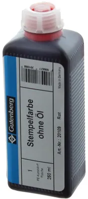 Produktbild von Stempelfarbe ohne Öl 250ml rot