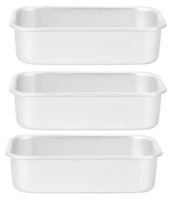 Produktbild von Kastenkuchenform Toast Backform 3er Set 13,7x8x3,8cm Hitzebeständig für Brot Kuchen Burger
