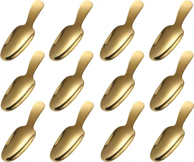 Produktbild von Mini Löffel Set - 12 Stück - Edelstahl - 9.2x3cm