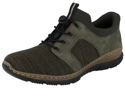 Zdjęcie produktu dla Rieker sneaker damskie niskie buty komfort i styl z MemoSoft N32G4, rozmiar:41 EU, kolor:Zielony
