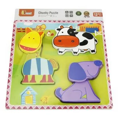 Immagine prodotto di Puzzle di legno - animali domestici