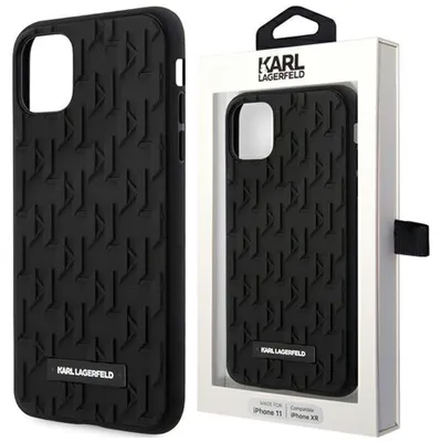Produktbild von Karl Lagerfeld KLHCP14MRUPKLPK iPhone 14 Plus 6,7" hardcase black 3D Monogram Handyhülle