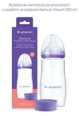 Lansinoh Babyflasche 330 ml mit NaturalWave-Sauger, BPA-frei