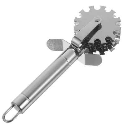 Fleischzartmacher aus Edelstahl, Rollenklopfer, 19,3 cm, silber