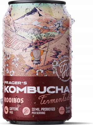 Image de Rooibos boisson gazeuse 330ml - Prager's Kombucha