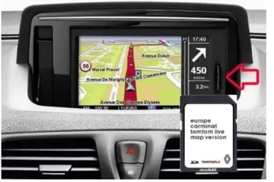 Carte SD GPS Europe 2025 Pour Renault Tomtom Carminat - Référence 8201756571, Version 11.45 | Compatible Modèles 2009-2010
