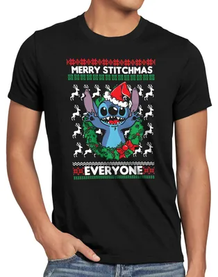 Produktbild von style3 Merry Stitchmas Herren T-Shirt