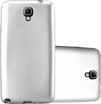 Produktbild von Cadorabo Schutzhülle für Samsung Galaxy NOTE 3 NEO Hülle in Silber Handyhülle TPU Silikon Etui Cover Case