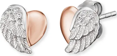 Produktbild von Engelsrufer Ear Studs Heart Wings ERE-LILHEARTWING-BI