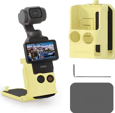 Produktbild von Magnetische, verstellbare Schutzhalterung für DJI Osmo Pocket 3 (Gelb)