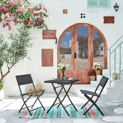 Produktbild von Bistro Set 3 tlg. - schwarz
