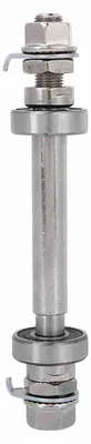 Imagen del producto de Solidchoice - Ejes para bujes de bicicleta - Ejes sólidos de metal con rodamiento 6000, de 14 cm y 18 cm