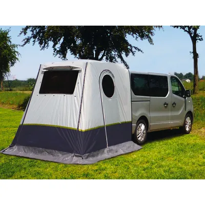 Produktbild von Heckzelt Trapez Busvorzelt Zelt passend für Toyota Hiace Camping Heckklappenzelt