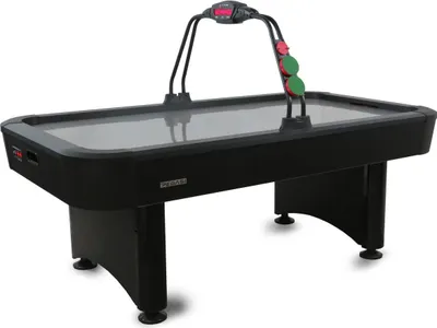 Produktbild von Pegasi Airhockey Tisch Vancouver 7ft - 213x122x81cm - Digitale Punktezähler - Mit Soundeffekte - Air Hockey Table für Zuhause- Für Kinder und Erwachsene - Inkl. Zubehör - Schwarz
